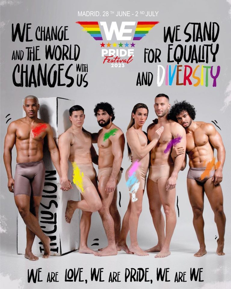 www.znewsservice.com lack of diversity sparks criticism for chiselled models on pride festival poster jam press jmp317880