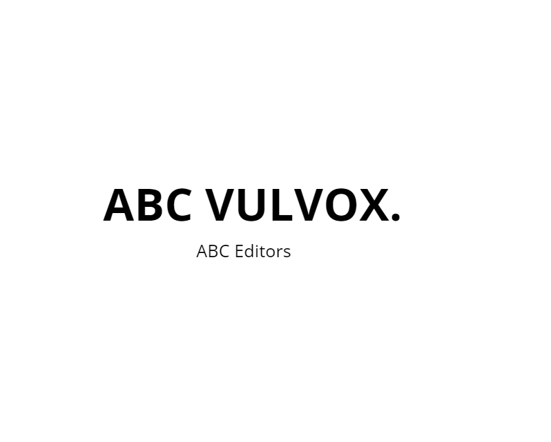 Authors 5 Vulvox