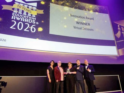 Birmingham-based VR programme wins Innovation Award at Education Awards for tackling youth violence in schools